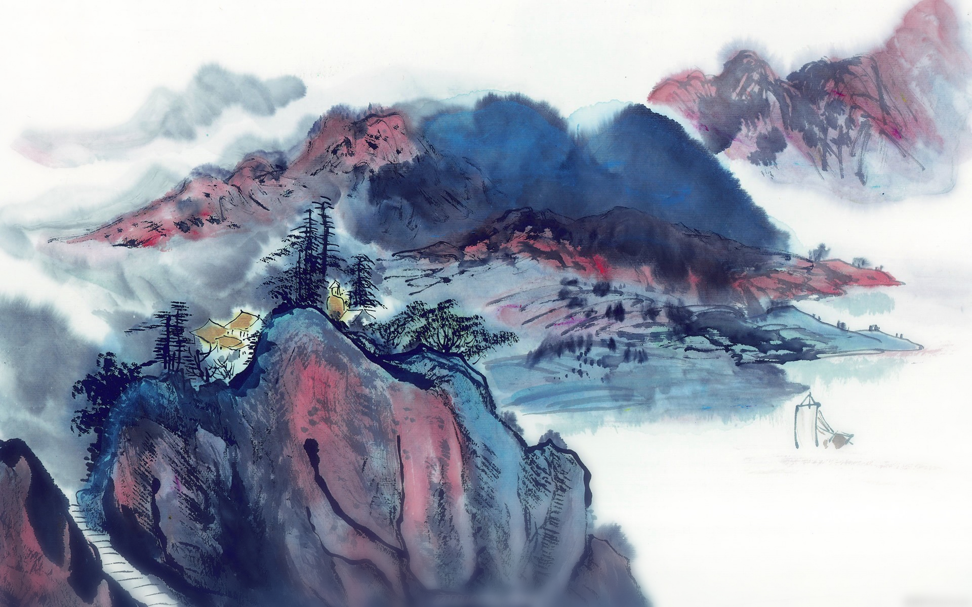 中国风水墨画壁纸