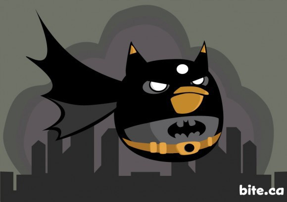 《愤怒的小鸟》蝙蝠侠版图片_掌机游戏下载_