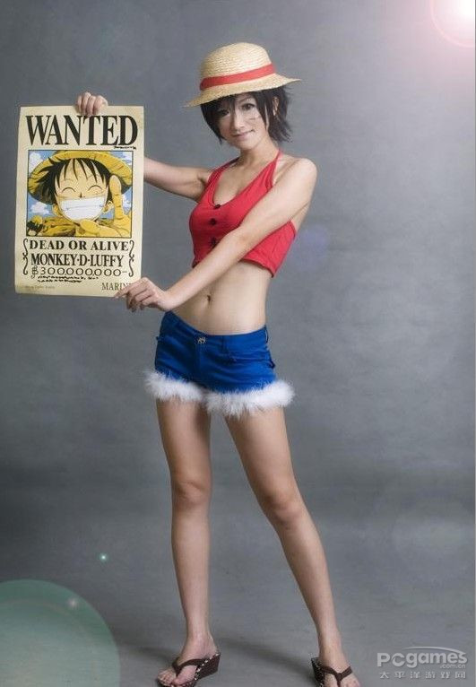 海贼王 同人女体艾斯和路飞cospaly高清图片