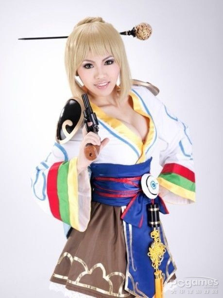 dnfcosplay,dnf鬼剑士时装cos dnf大波女枪手超诱惑cosplay