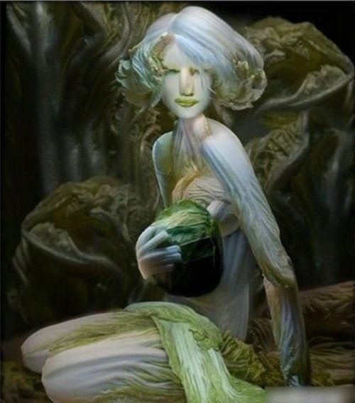 秀色可餐的性感白菜图片_恶搞趣味下载_太平