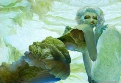 秀色可餐的性感白菜图片_恶搞趣味下载_太平