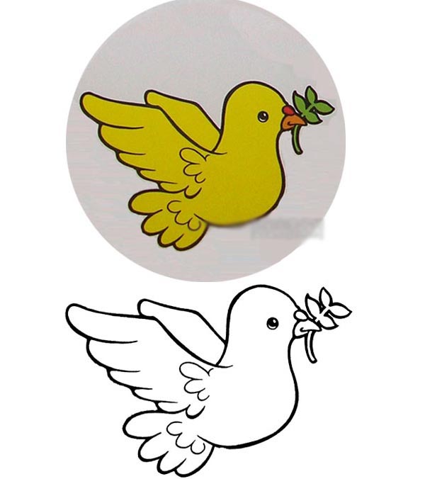 简笔画 还有详细的说明. 和平鸽简笔画图片 :毕加索画过一高清图片