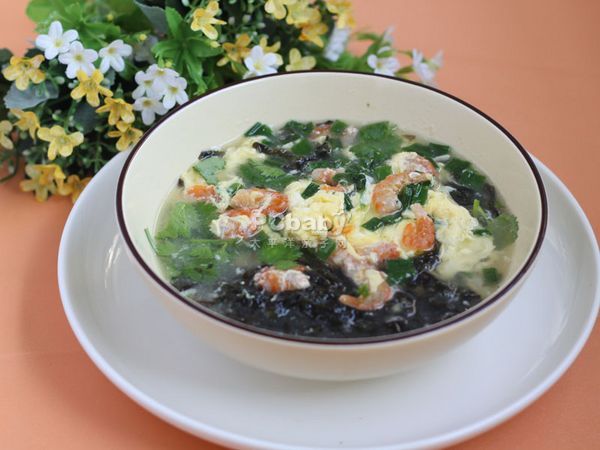 海米紫菜蛋汤