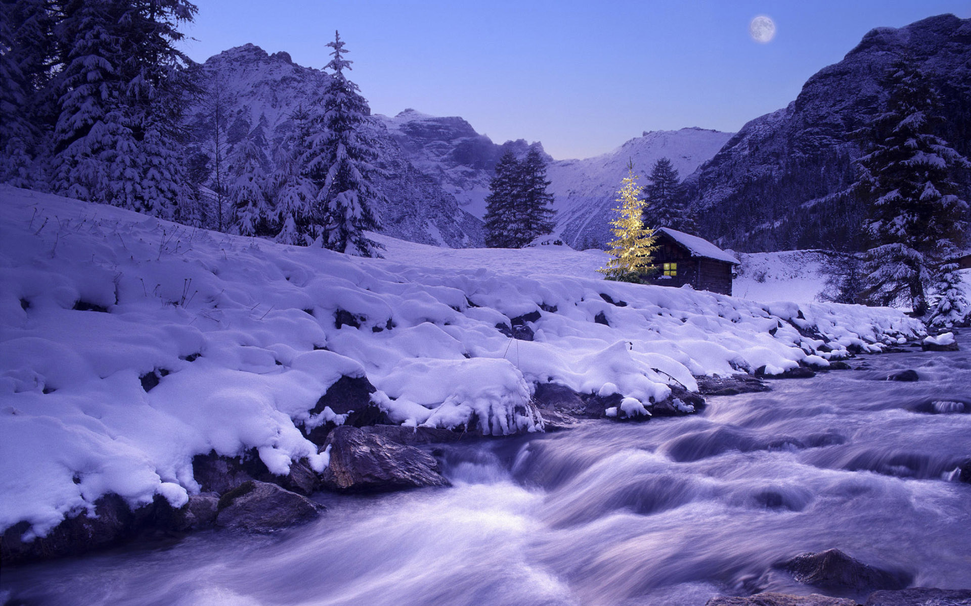 寬屏雪景壁紙