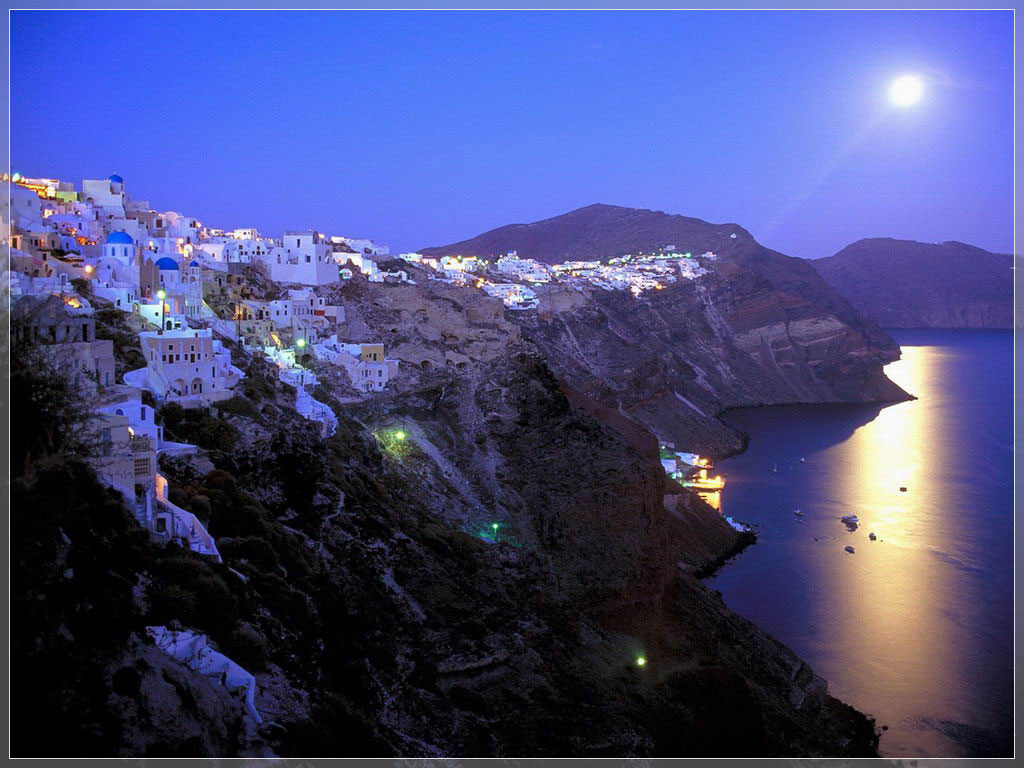 希腊爱琴海圣托里尼岛Santorini Greece-东北振兴网